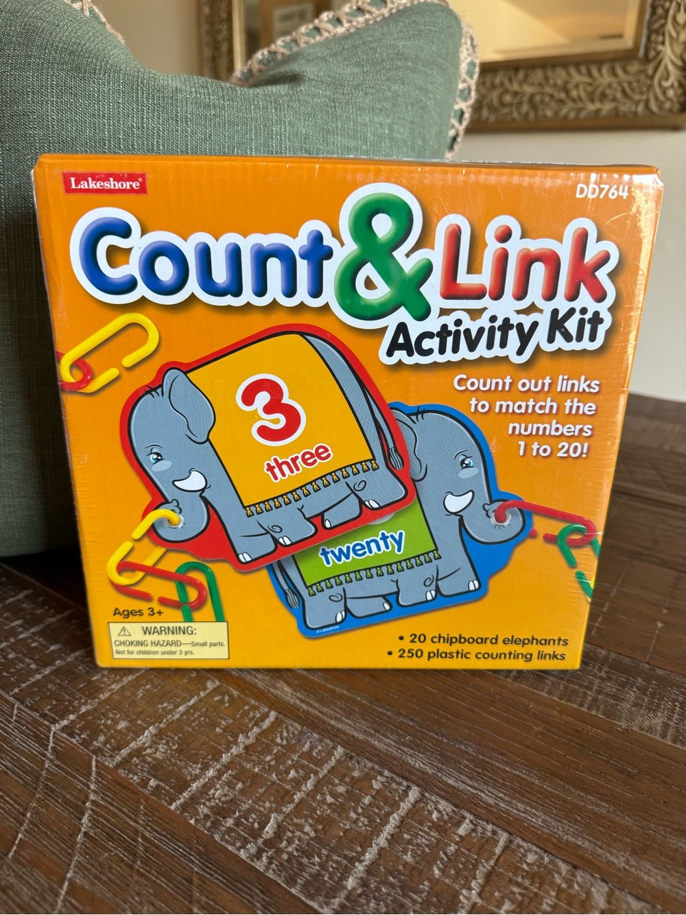 Lakeshore Count & Link Activity Kit - Orange